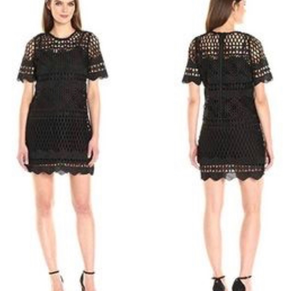 Kendall + Kylie Crochet Shift Dress